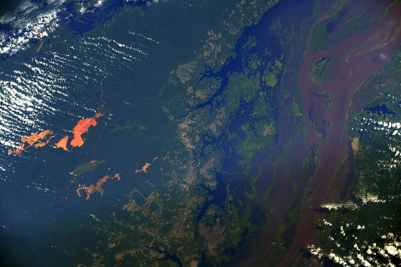 Amazonie vue depuis l&#039;ISS en août 2021